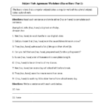 Englishlinx Verbs Worksheets Subject And Verb Verb Worksheets