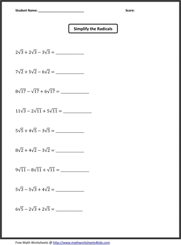 Equivalent Expressions Worksheet Grade 6 WorksSheet List