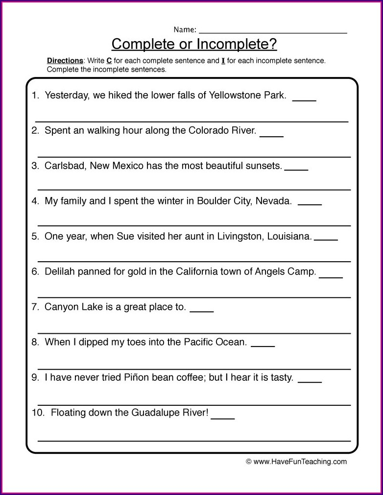 Exclamatory Sentences Worksheet Second Grade Worksheet Resume Examples