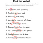 Find The Verbs Worksheet Verb Worksheets Helping Verbs Helping