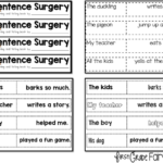 First Grade Fairytales Sentence Surgery Naming Telling Parts FREEBIE