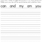 First Grade Sight Word Worksheets Sight Words Reading Writing