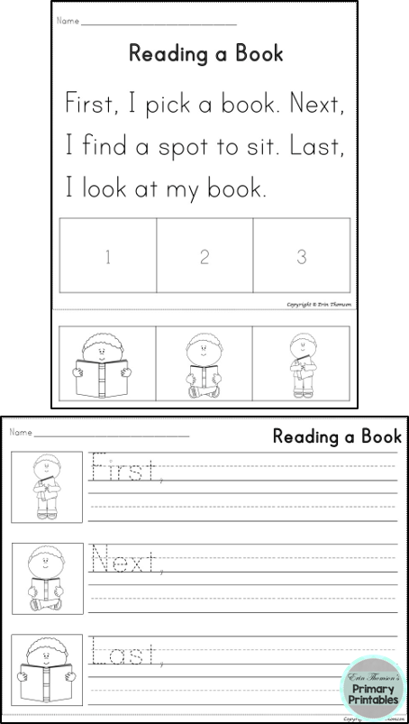 First Next Last Worksheets For Kindergarten Worksheets Master