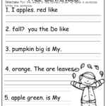 Fix Up That Fall Sentence And So Much More First Grade Writing
