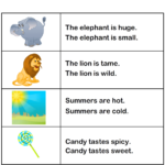 For The Picture Choose Sentence With Correct Adjective Worksheet