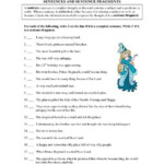 Fragments And Run On Sentences Worksheet Pdf Worksheet