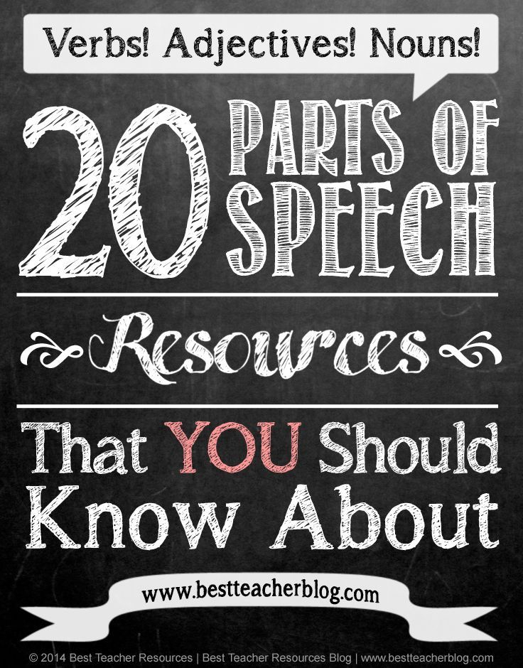 FREE 20 Parts Of Speech Resources That You Should Know About Middle 