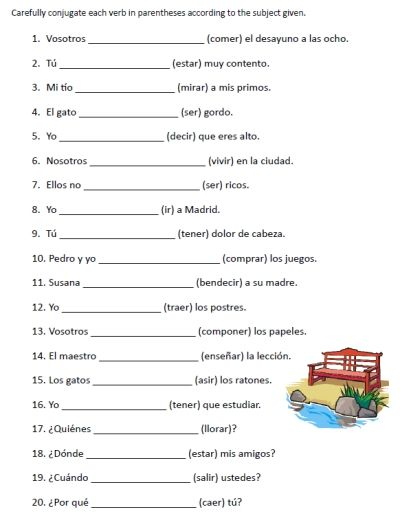 Free go Verbs Worksheets Printable Spanish Spanish Verbs Spanish 