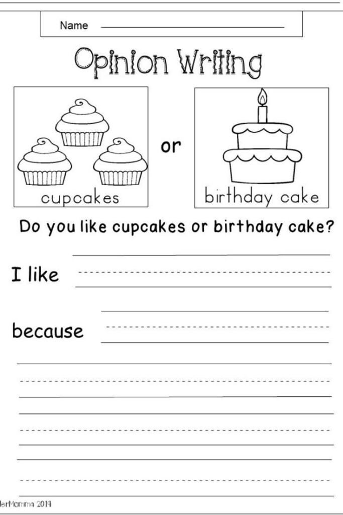 Free Kindergarten Writing Worksheets Kindermomma Writing 