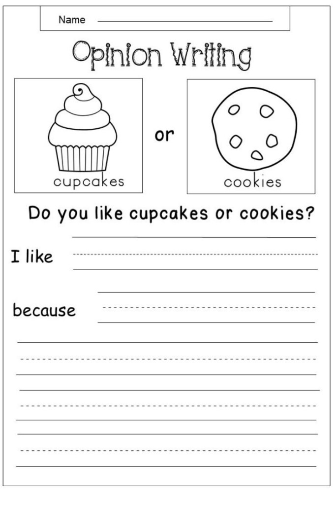 Free Opinion Writing Printable Kindermomma Kindergarten Writing 