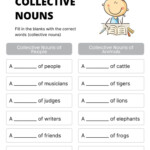 Free Printable Collective Nouns Worksheet In 2021 Collective Nouns