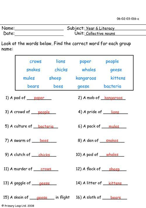 Free Printable Noun Worksheets For 5th Grade Learning How To Read