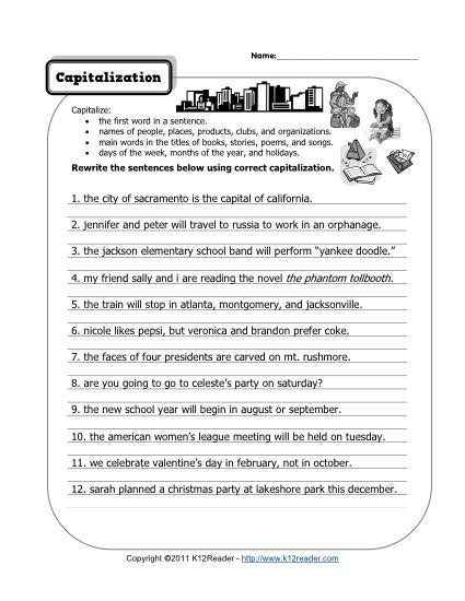 Free Printable Punctuation Worksheets For High School Learning How To 