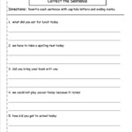 Free Printable Sentence Correction Worksheets Free Printable