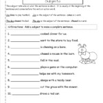 Free Printable Sentence Writing Worksheets Second Grade Sentences