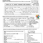 Free Printable Verb Tense Worksheets For 7th Grade Learning How To Read