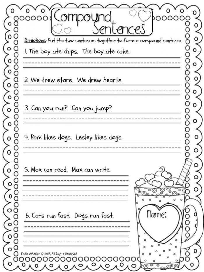 Fun Practice Making Compound Sentences Worksheets 99Worksheets