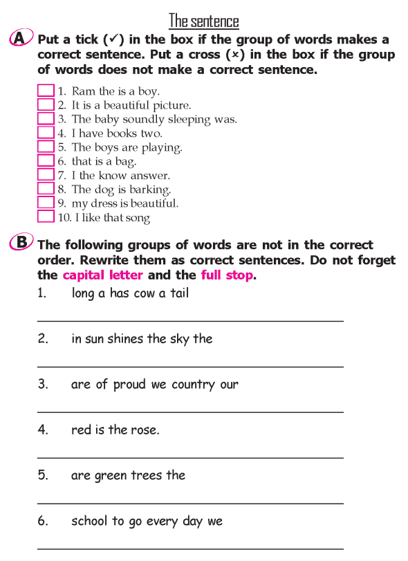 Grade 2 Grammar Lesson 18 The sentence 2 Grammar Lessons 2nd Grade 