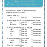 Grade 3 Grammar Topic 12 Count And Noncount Nouns Worksheets Lets