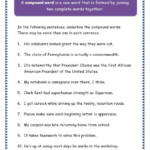 Grade 3 Grammar Topic 20 Compound Words Worksheets Free Worksheets