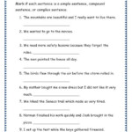 Grade 3 Grammar Topic 36 Sentence Structure Worksheets Complex