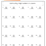 Grade 4 Math Worksheet Subtraction Part 5 Education PH