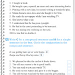 Grade 5 Grammar Lesson 6 Sentences Simple Compound And Complex