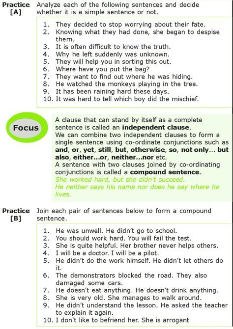 Grade 7 Grammar Lesson 12 Sentences Simple Compound And Complex 1 