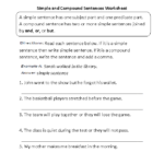 Grade 8 Compound Complex Sentences Worksheet With Answer Key Pdf