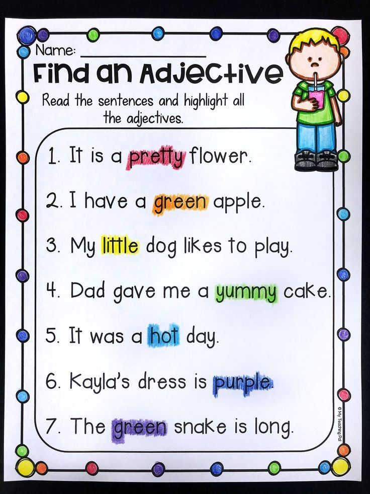 Grammar Worksheet Packet Nouns Adjectives And Verbs Worksheets