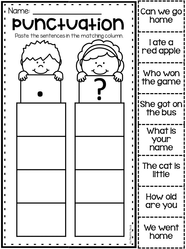 Grammar Worksheet Packet Sentences Punctuation Capitals 