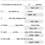 Homophone Complete The Sentence Worksheet Turtle Diary