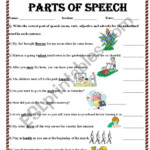 Identify Parts Of Speech ESL Worksheet By Mariajane