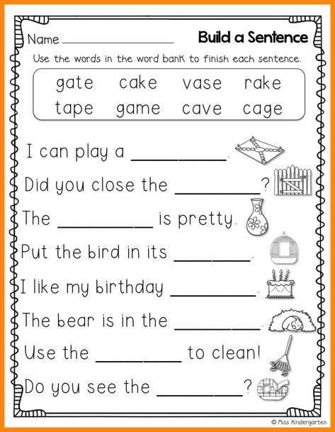 Image Result For Kindergarten Worksheets Phonics Worksheets First 
