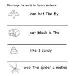 Image Result For Rearrange Sentence Worksheets Writing Sentences