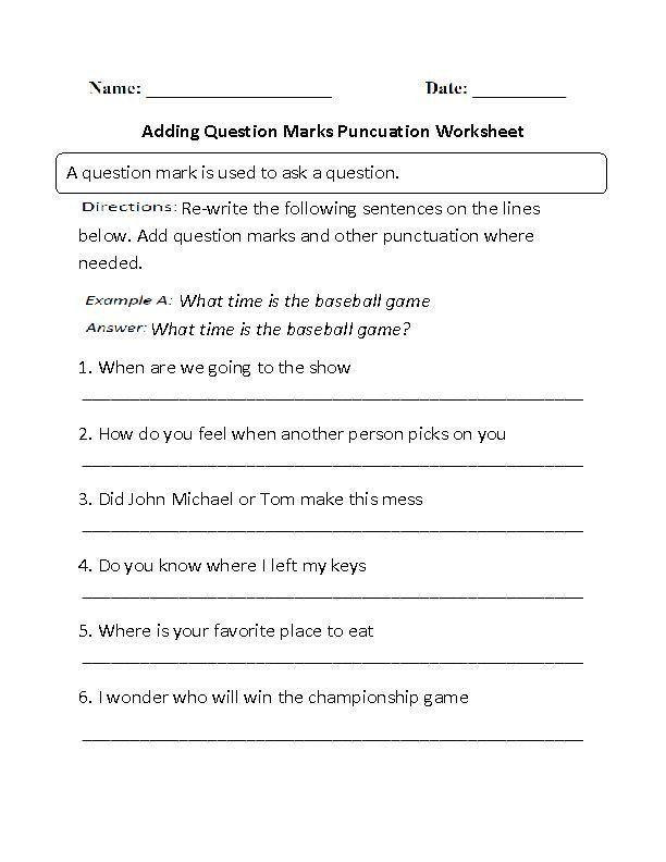 Interjection Worksheet Pdf 25 Punctuation Worksheets For Grade 1 25 