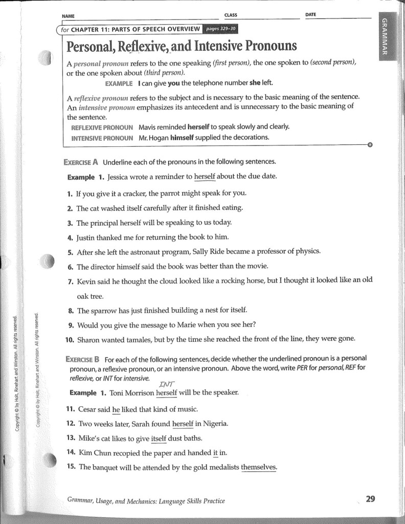 Interrogative Pronouns Worksheet For Grade 5 Advance Worksheet