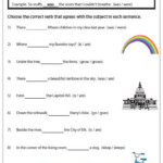 Inverted Subjects Verbs Subject Verb Agreement Verb Examples Verb