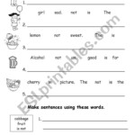 Jumbled Sentences Worksheet Simple Sentences Worksheet Jumbled Words