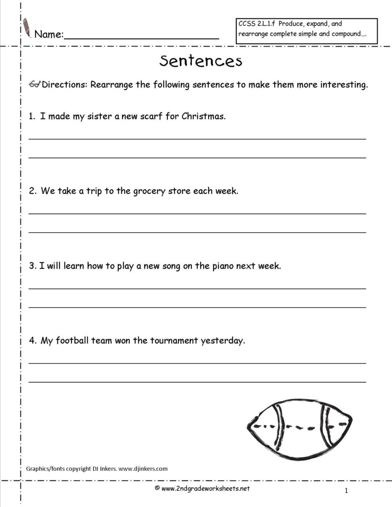 Jumbled Sentences Worksheets For Grade 1 Pdf Tutorial Worksheet