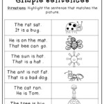 Kindergarten Spring Language Packet Silly Sentences Alphabet Lin