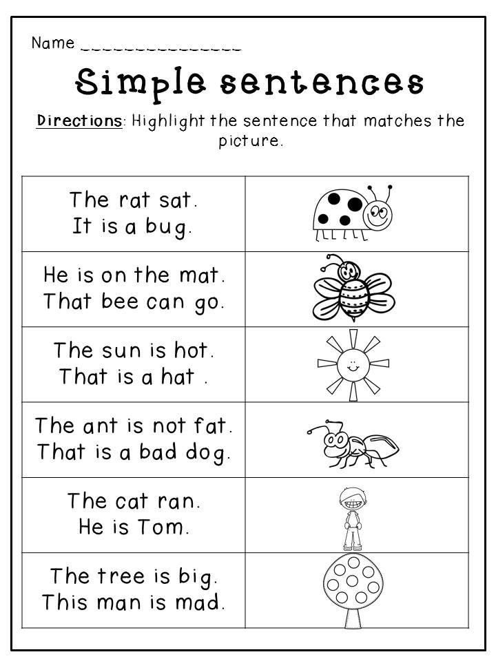 Kindergarten Spring Language Packet Silly Sentences Alphabet Lin