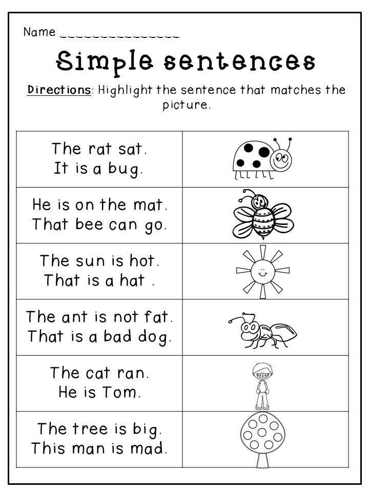 Kindergarten Spring Language Packet Silly Sentences Alphabet Line