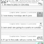 Mixed Up Sentences Worksheets 1 Sentence 2nd Grade Scrambled Unscramble