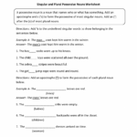 Nouns Worksheets 5th Grade