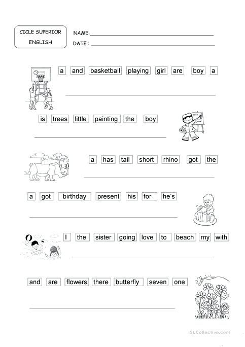 Ordering Sentences Is It A Sentence Worksheets 2nd Grade Nextbook co 