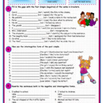 Past Simple Interrogative negative Form Worksheet