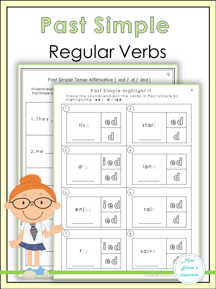  Past Simple Regular Verbs Regular Verbs Verbs For Kids Simple Past 