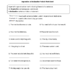 Periods Worksheets Imperative Or Declarative Period Worksheet