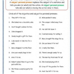 Personal Pronoun Worksheet 7th Grade